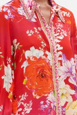 CURVED COLLAR BLOUSE KISS AND TELL -Vivid Couture CAMILLA 00022055 CURVED COLLAR BLOUSE KISS AND TELL 5