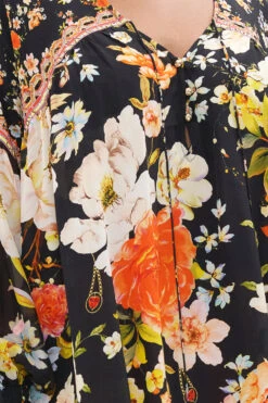 BLOUSON BLOUSE WITH NECK TIE SECRET HISTORY -Vivid Couture CAMILLA 00022068 BLOUSON BLOUSE WITH NECK TIE SECRET HISTORY 2