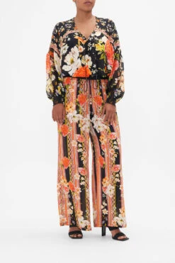 BLOUSON BLOUSE WITH NECK TIE SECRET HISTORY