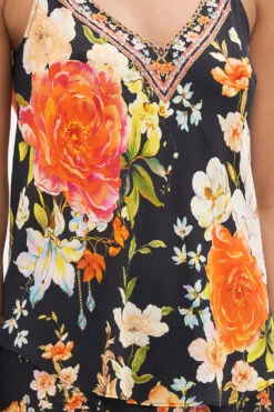 V-NECK BIAS CAMI SECRET HISTORY -Vivid Couture CAMILLA 00022072 V NECK BIAS CAMI SECRET HISTORY 5