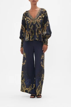 SHIRRED CUFF BLOUSE MOONLIGHT MELODIES