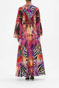 Vivid Couture -Vivid Couture CAMILLA 00022095 KIMONO SLEEVE DRESS WITH SHIRRING DETAIL WILD LOVING 3