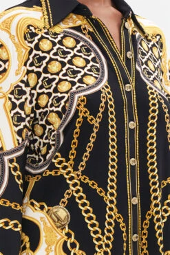 FITTED JERSEY SHIRT TETHER ME NOT 12 FITTED JERSEY SHIRT TETHER ME NOT -Vivid Couture CAMILLA 00022154 FITTED JERSEY SHIRT TETHER ME NOT 5