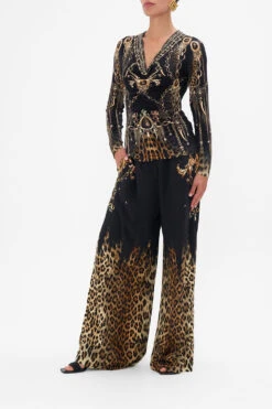 RUCHED LONG SLEEVE JERSEY TOP JUNGLE DREAMING -Vivid Couture CAMILLA 00022181 JUNGLE DREAMING RUCHED LONG SLEEVE JERSEY TOP 2