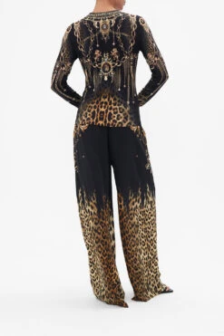 RUCHED LONG SLEEVE JERSEY TOP JUNGLE DREAMING -Vivid Couture CAMILLA 00022181 JUNGLE DREAMING RUCHED LONG SLEEVE JERSEY TOP 3