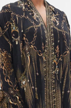 LONG CASUAL JACKET WITH POCKETS JUNGLE DREAMING 16 LONG CASUAL JACKET WITH POCKETS JUNGLE DREAMING -Vivid Couture CAMILLA 00022188 LONG CASUAL JACKET WITH POCKETS JUNGLE DREAMING 5