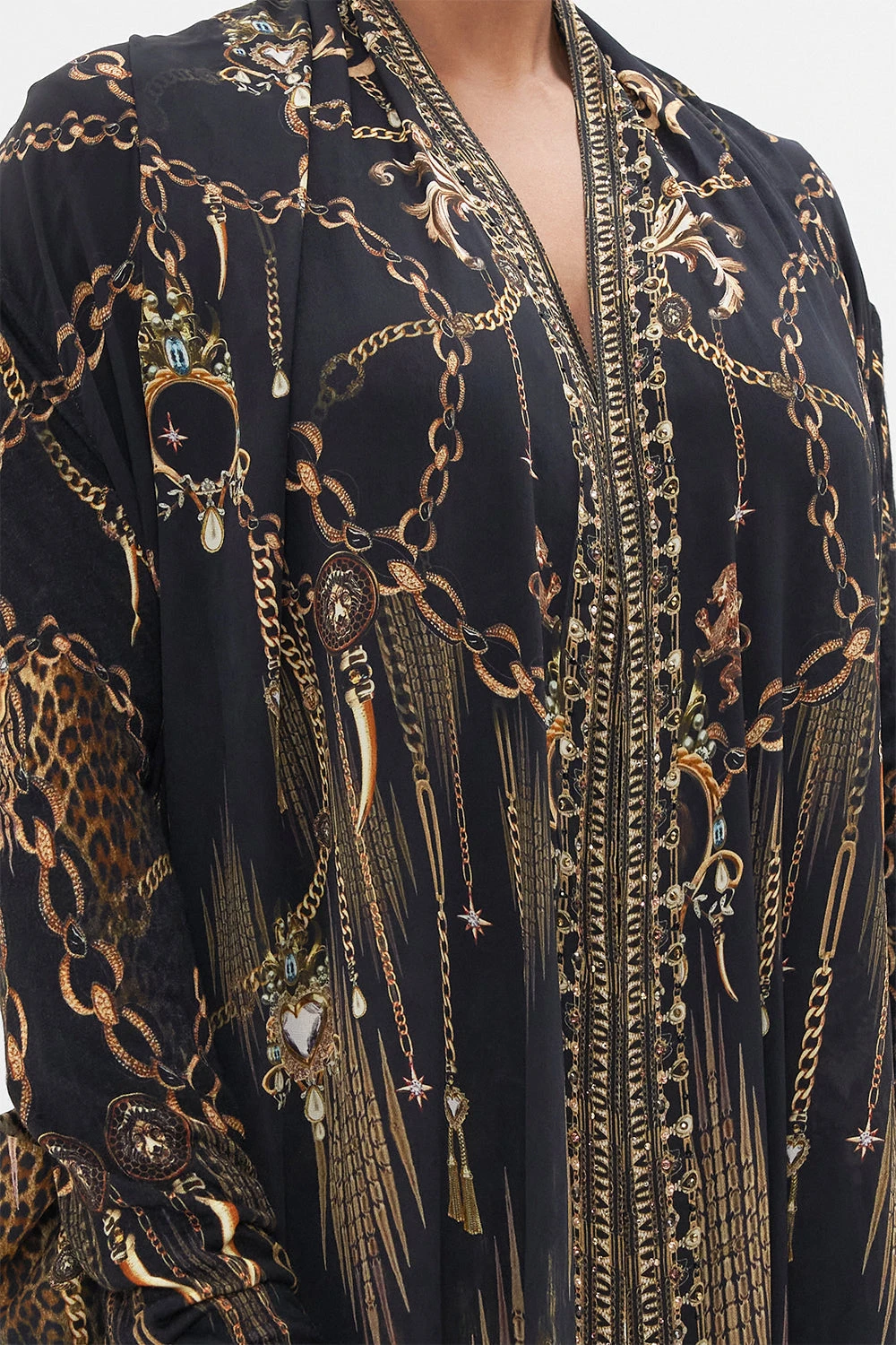 LONG CASUAL JACKET WITH POCKETS JUNGLE DREAMING 7 LONG CASUAL JACKET WITH POCKETS JUNGLE DREAMING - Image 5