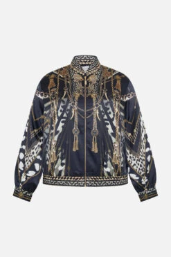 BOMBER JACKET UNTAMED ROYALTY -Vivid Couture CAMILLA 00022230 BOMBER JACKET UNTAMED ROYALTY GHOST MTL 1