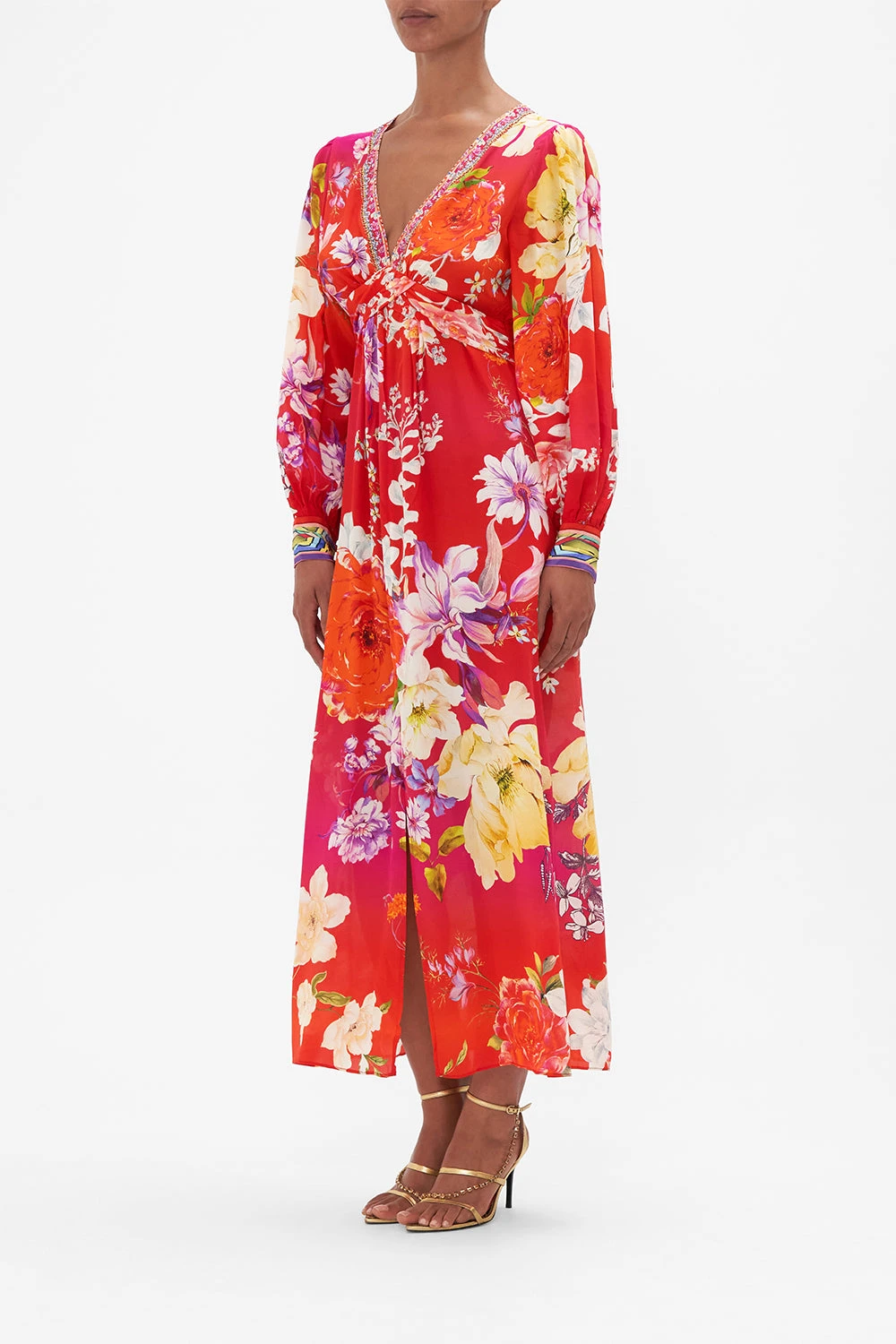 TWIST FRONT LONG DRESS KISS AND TELL 4 TWIST FRONT LONG DRESS KISS AND TELL - Image 2