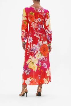 TWIST FRONT LONG DRESS KISS AND TELL 10 TWIST FRONT LONG DRESS KISS AND TELL -Vivid Couture CAMILLA 00022276 TWIST FRONT LONG DRESS KISS AND TELL 3