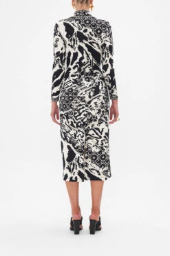 TURTLENECK JERSEY DRESS FELINE FANTASY 9 TURTLENECK JERSEY DRESS FELINE FANTASY -Vivid Couture CAMILLA 00022349 TURTLENECK JERSEY DRESS FELINE FANTASY 3