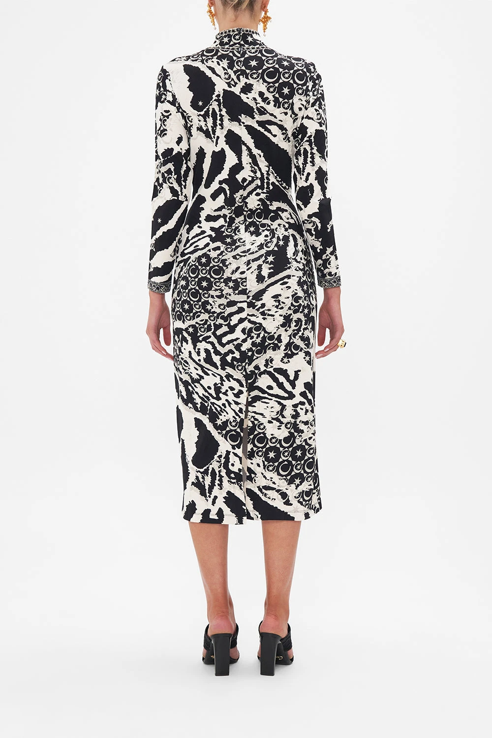 TURTLENECK JERSEY DRESS FELINE FANTASY 4 TURTLENECK JERSEY DRESS FELINE FANTASY - Image 2