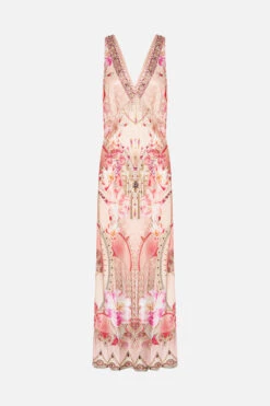 V-NECK SLIP DRESS ADORE ME -Vivid Couture CAMILLA 00022357 VNECK SLIP DRESS ADORE ME GHOST