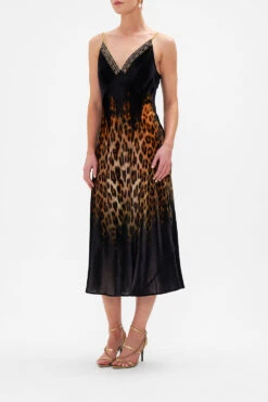 VELVET V NECK BIAS SLIP JUNGLE DREAMING -Vivid Couture CAMILLA 00022376 VELVET V NECK BIAS SLIP JUNGLE DREAMING 2