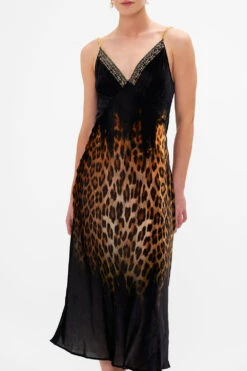 VELVET V NECK BIAS SLIP JUNGLE DREAMING -Vivid Couture CAMILLA 00022376 VELVET V NECK BIAS SLIP JUNGLE DREAMING 4