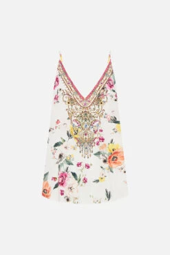 V NECK CAMI DESTINY CALLING -Vivid Couture CAMILLA 00022400 V NECK CAMI DESTINY CALLING GHOST