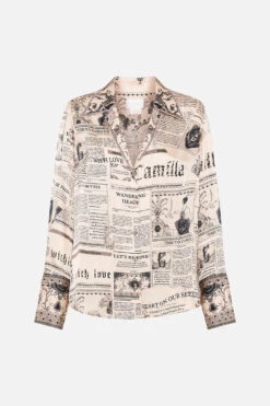 PYJAMA SHIRT FAME FEVER 10 PYJAMA SHIRT FAME FEVER -Vivid Couture CAMILLA 00022410 PYJAMA SHIRT FAME FEVER GHOST