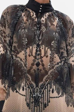 RAGLAN BUTTON UP SHIRT CURTAIN CALL CHAOS -Vivid Couture CAMILLA 00022513 RAGLAN BUTTON UP SHIRT CURTAIN CALL CHAOS 2