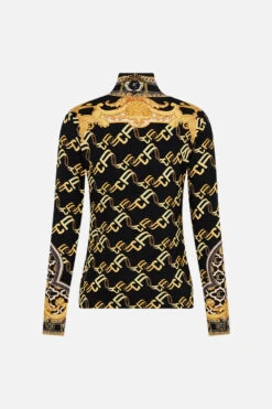 JERSEY TURTLENECK TETHER ME NOT -Vivid Couture CAMILLA 00022577 JERSEY TURTLENECK TETHER ME NOT GHOST 2