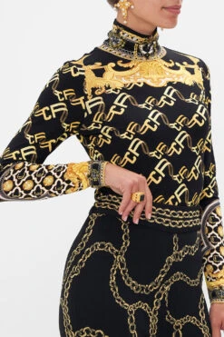 JERSEY TURTLENECK TETHER ME NOT -Vivid Couture CAMILLA 00022577 TETHER ME NOT JERSEY TURTLENECK 6