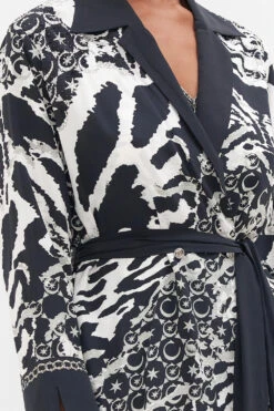 SPLIT CUFF SOFT COAT FELINE FANTASY -Vivid Couture CAMILLA 00022639 SPLIT CUFF SOFT COAT FELINE FANTASY 5