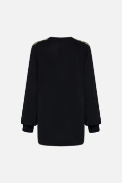 V NECK SILK FRONT JUMPER JEALOUSY AND JEWELS -Vivid Couture CAMILLA 00022649 VNECKSILKFRONTJUMPER JEALOUSYANDJEWELS GHOST 2