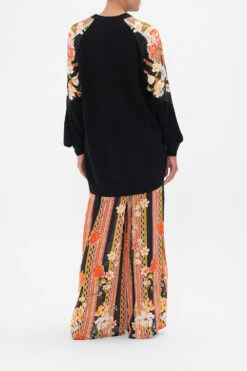 WOOL CASHMERE BLEND SPLICED SHOULDER JUMPER SECRET HISTORY -Vivid Couture CAMILLA 00022658 SILK SPLICED SHOULDER JUMPER SECRET HISTORY 3