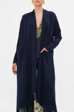 KNITTED CASUAL JACKET WITH SILK BACK MOONLIGHT MELODIES -Vivid Couture CAMILLA 00022663 MOONLIGHTMELODIES KNITTEDCASUALJACKETW SILKBACK 4