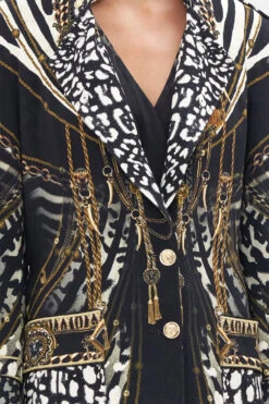 MID LENGTH MILITARY COAT UNTAMED ROYALTY -Vivid Couture CAMILLA 00022692 MID LENGTH MILITARY COAT UNTAMED ROYALTY 5