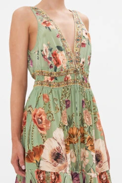 SHIRRED WAIST DETAIL LONG DRESS GROW AND GLOW -Vivid Couture CAMILLA 00022713 GROWANDGLOW SHIRREDWAISTDETAILLONGDRESS 5