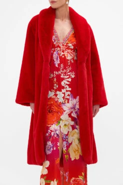 LONG TEDDY COAT KISS AND TELL -Vivid Couture CAMILLA 00022717 LONG TEDDY COAT KISS AND TELL 4