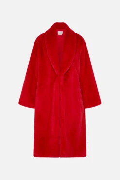 LONG TEDDY COAT KISS AND TELL -Vivid Couture CAMILLA 00022717 LONG TEDDY COAT KISS AND TELL GHOST 1