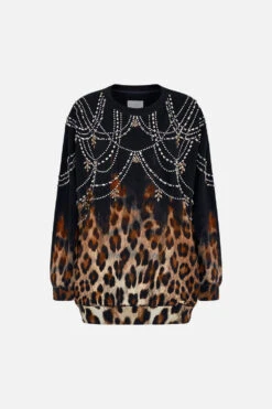 OVERSIZED SWEATER JUNGLE DREAMING -Vivid Couture CAMILLA 00022758 OVERSIZED SWEATER JUNGLE DREAMING GHOST