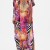 SLIM FIT KAFTAN WITH SPLIT WILD LOVING -Vivid Couture CAMILLA 00022794 SLIM FIT KAFTAN WITH SPLIT WILD LOVING 1