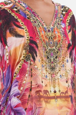 SLIM FIT KAFTAN WITH SPLIT WILD LOVING -Vivid Couture CAMILLA 00022794 SLIM FIT KAFTAN WITH SPLIT WILD LOVING 5