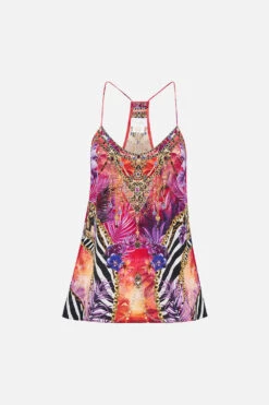 T BACK SHOESTRING TOP WILD LOVING -Vivid Couture CAMILLA 00022799 T BACK SHOESTRING TOP WILD LOVING GHOST