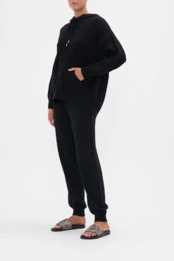 WOOL CASHMERE BLEND KNIT HOODIE LIONS MANE -Vivid Couture CAMILLA 00022885 KNIT HOODIE LIONS MANE 2