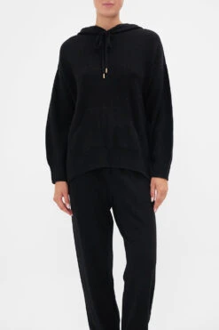 WOOL CASHMERE BLEND KNIT HOODIE LIONS MANE -Vivid Couture CAMILLA 00022885 KNIT HOODIE LIONS MANE 4