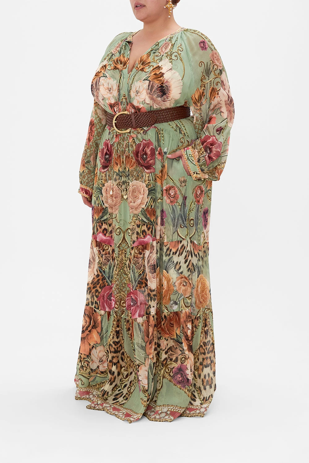 LONG GATHERED PANEL DRESS GROW AND GLOW - Image 9