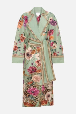 DUSTER COAT GROW AND GLOW -Vivid Couture CAMILLA 00022917 DUSTER COAT SILK LINEN GROW AND GLOW GHOST 1