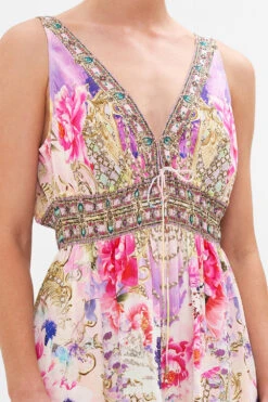 SHIRRED WAIST DETAIL LONG DRESS SONIC SYMPHONIES -Vivid Couture CAMILLA 00022958 SHIRRED WAIST DETAIL LONG DRESS SONIC SYMPHONIES 5