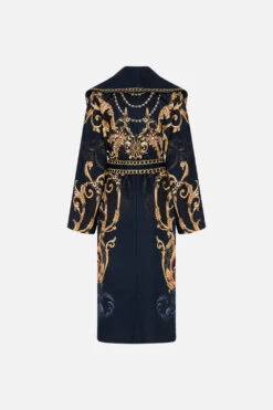 SHAWL COLLAR COAT MOONLIGHT MELODIES -Vivid Couture CAMILLA 00022990 SHAWL COLLAR COAT MOONLIGHT MELODIES GHOST 2