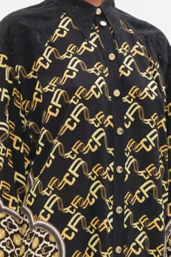 LONG LINE SHIRT WITH YOKE AND BUTTON DETAIL TETHER ME NOT -Vivid Couture CAMILLA 00023174 TETHERMENOT LONGLINESHIRTWITHYOKEANDBUTONDETAIL4