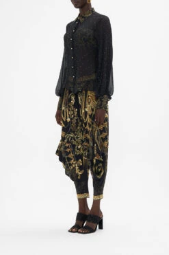 SPLIT SLEEVE BLOUSE THE NIGHT IS NOIR -Vivid Couture CAMILLA 00023416 SPLIT SLEEVE BLOUSE THE NIGHT IS NOIR 2