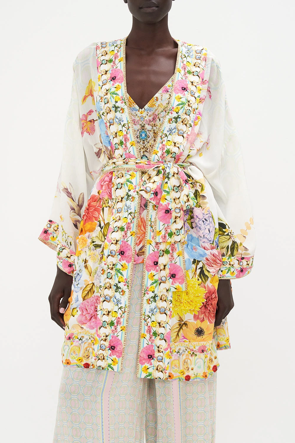 KIMONO WITH TIE BELT SUNLIGHT SYMPHONY 6 KIMONO WITH TIE BELT SUNLIGHT SYMPHONY - Image 5