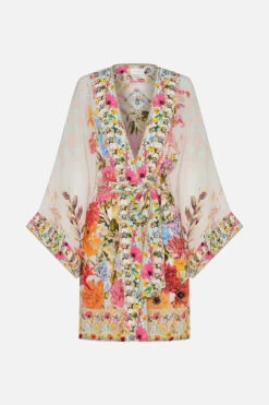 KIMONO WITH TIE BELT SUNLIGHT SYMPHONY 9 KIMONO WITH TIE BELT SUNLIGHT SYMPHONY -Vivid Couture CAMILLA 00023435 KIMONO WITH TIE BELT SUNLIGHT SYMPHONY GHOST 1