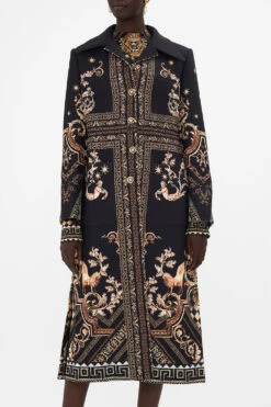 LONG BUTTON FRONT COAT DUOMO DYNASTY -Vivid Couture CAMILLA 00023526 LONG BUTTON FRONT COAT DUOMO DYNASTY 4