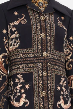 LONG BUTTON FRONT COAT DUOMO DYNASTY -Vivid Couture CAMILLA 00023526 LONG BUTTON FRONT COAT DUOMO DYNASTY 5