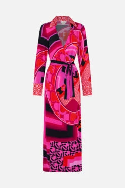 JERSEY COLLARED DRESS CIAO PALAZZO -Vivid Couture CAMILLA 00023579 JERSEYCOLLAREDDRESS CIAOPALAZZO GHOST 1