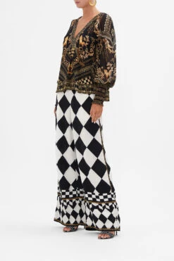 SHIRRED CUFF BLOUSE DUOMO DYNASTY -Vivid Couture CAMILLA 00023590 SHIRRED CUFF BLOUSE DUOMO DYNASTY 2